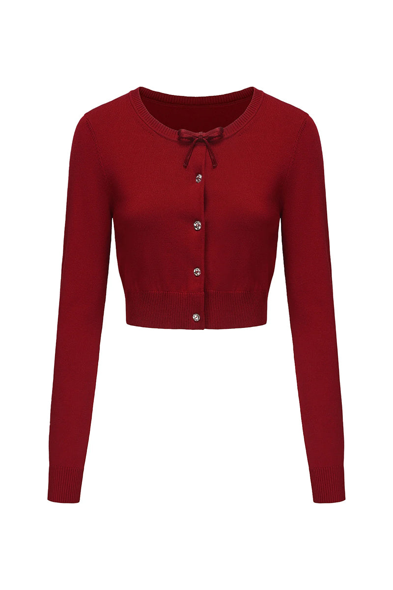 AUDRINA CARDIGAN IN RED