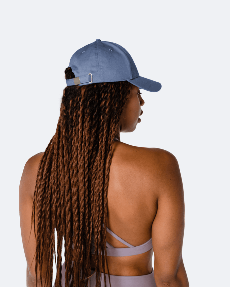 Casquette ajustable bleu iris