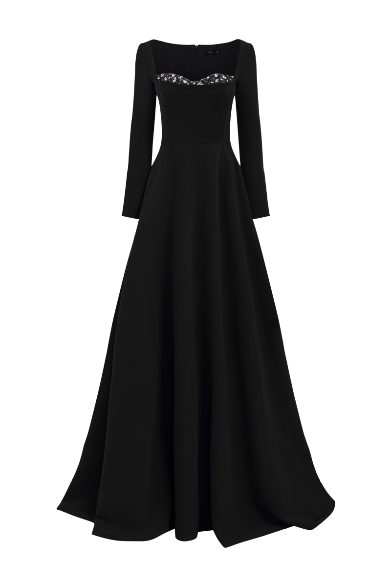 BLANCHE CREPE GOWN