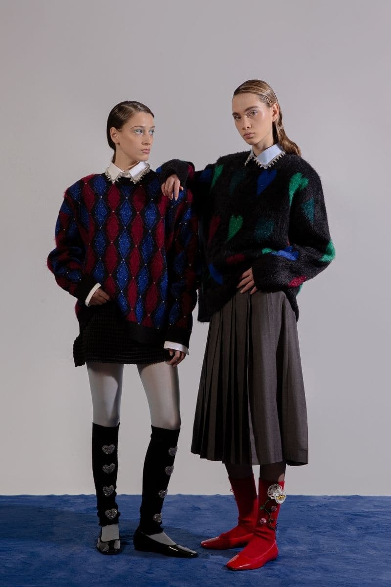 VALENTINES MULTICOLOR HEART SWEATER