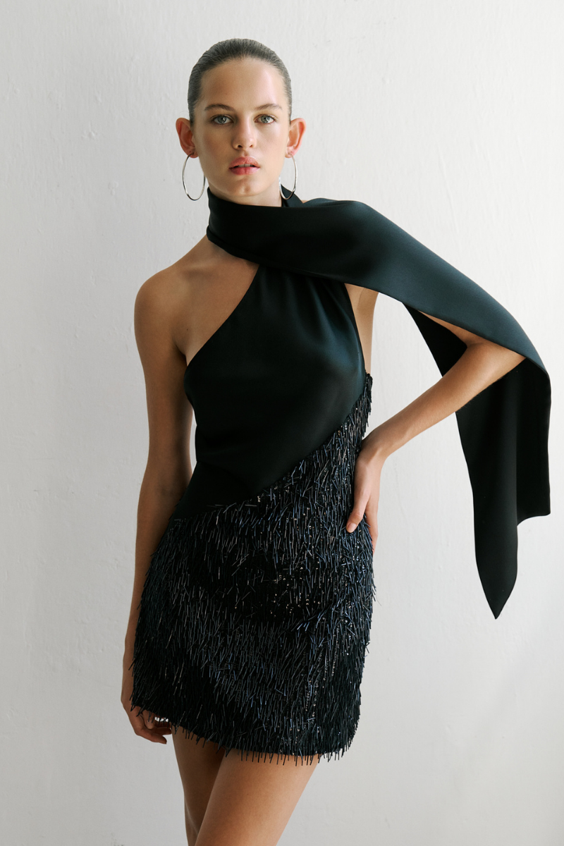 ASIA DRESS IN BLACK