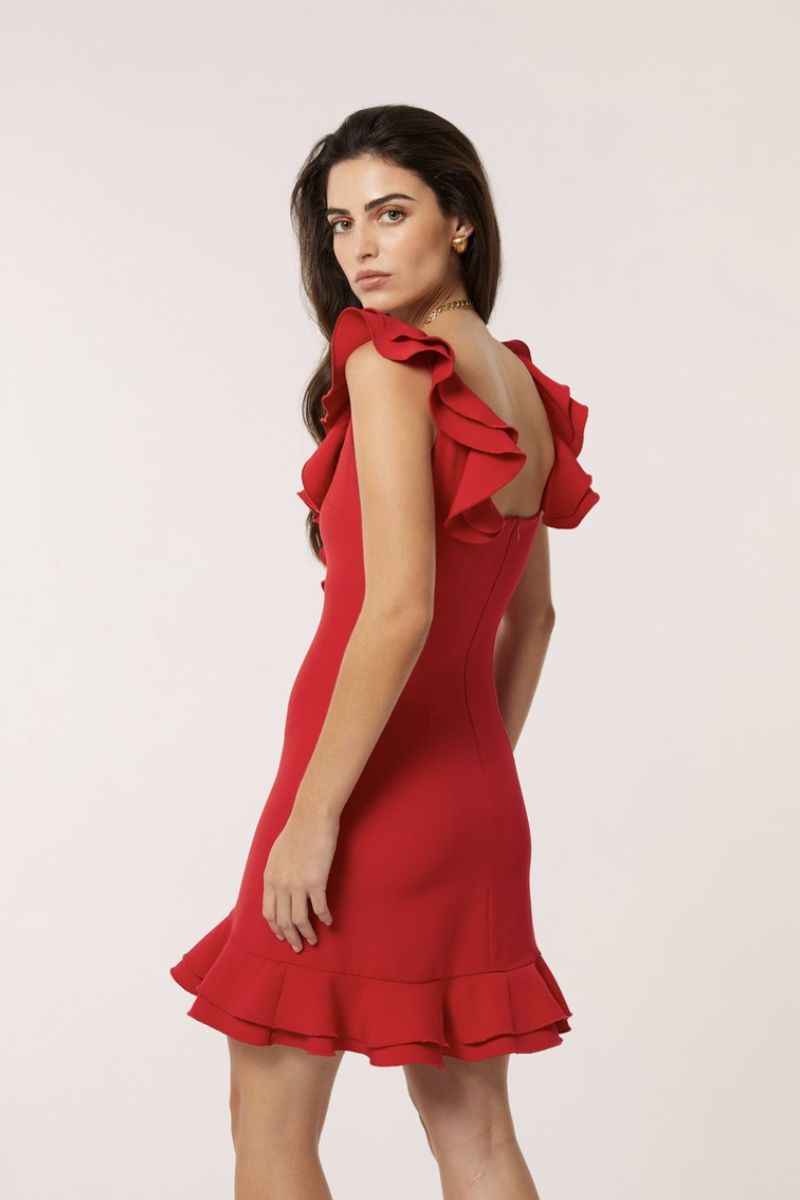 PENELOPE DRESS IN RED