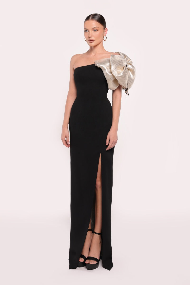 LAYLA DRESS IN BLACK/GOLD