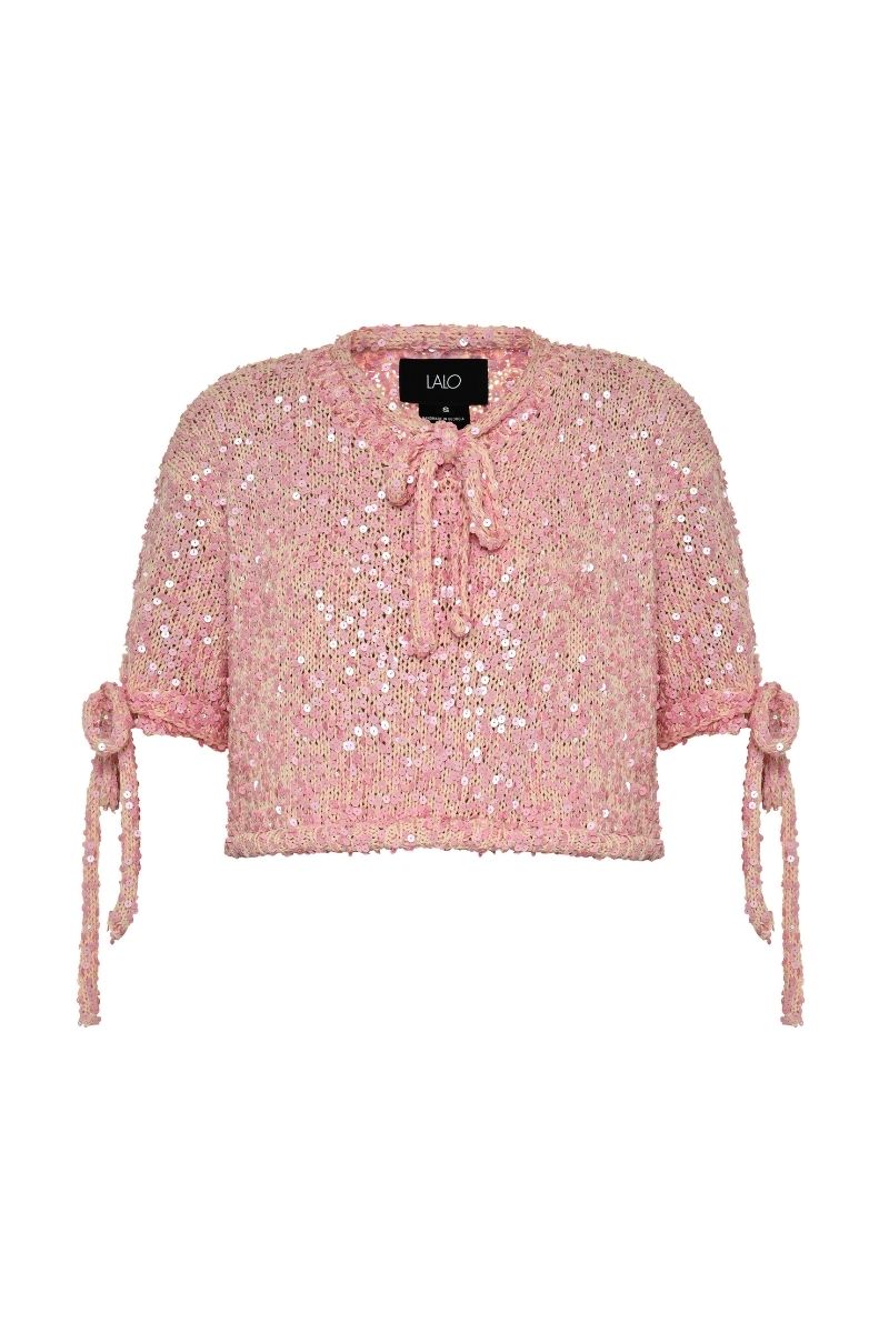SALUE SWEATER IN PINK