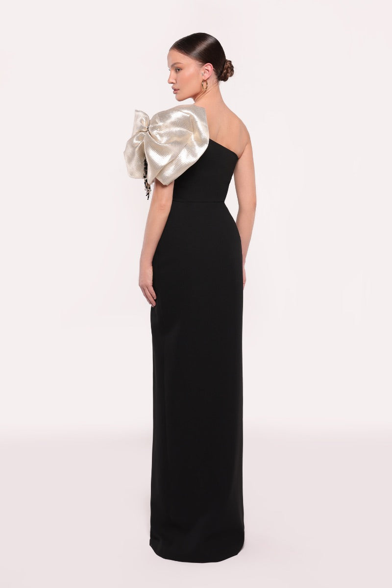 LAYLA DRESS IN BLACK/GOLD