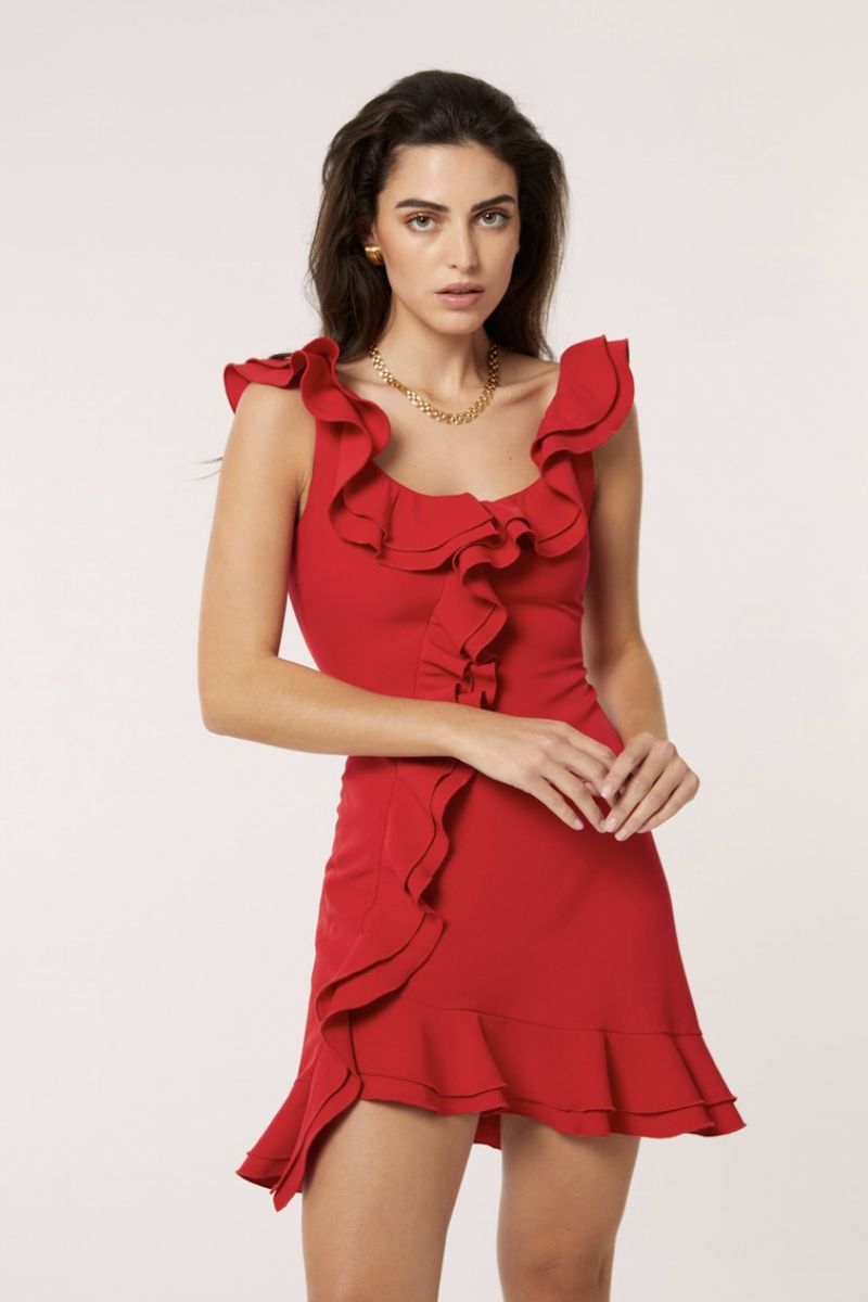 PENELOPE DRESS IN RED