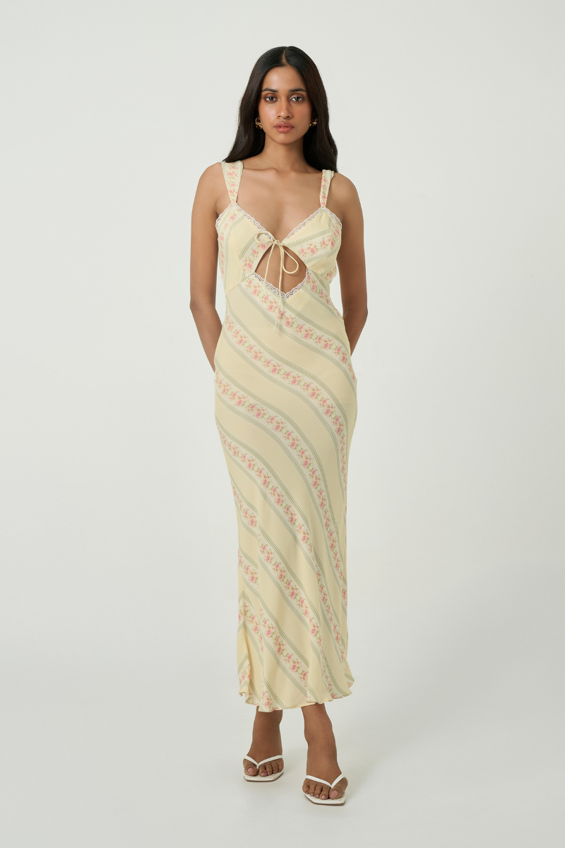 MILA MAXI DRESS IN FLORAL TRAIL