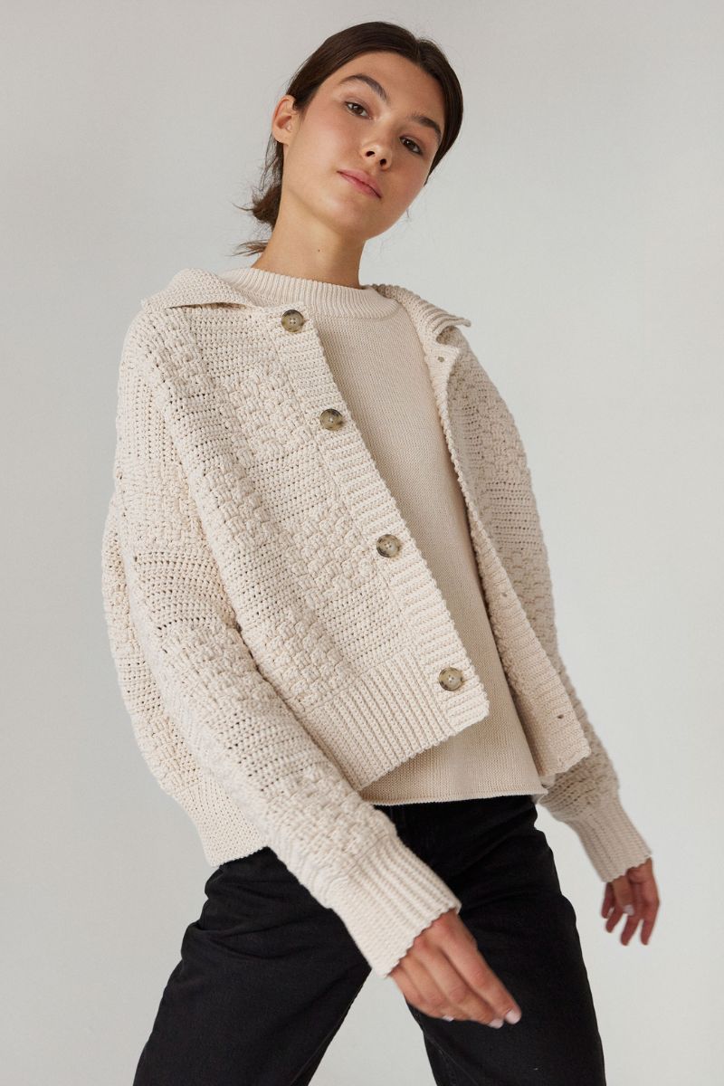 PRIETEMA JACKET IN OAT MILK
