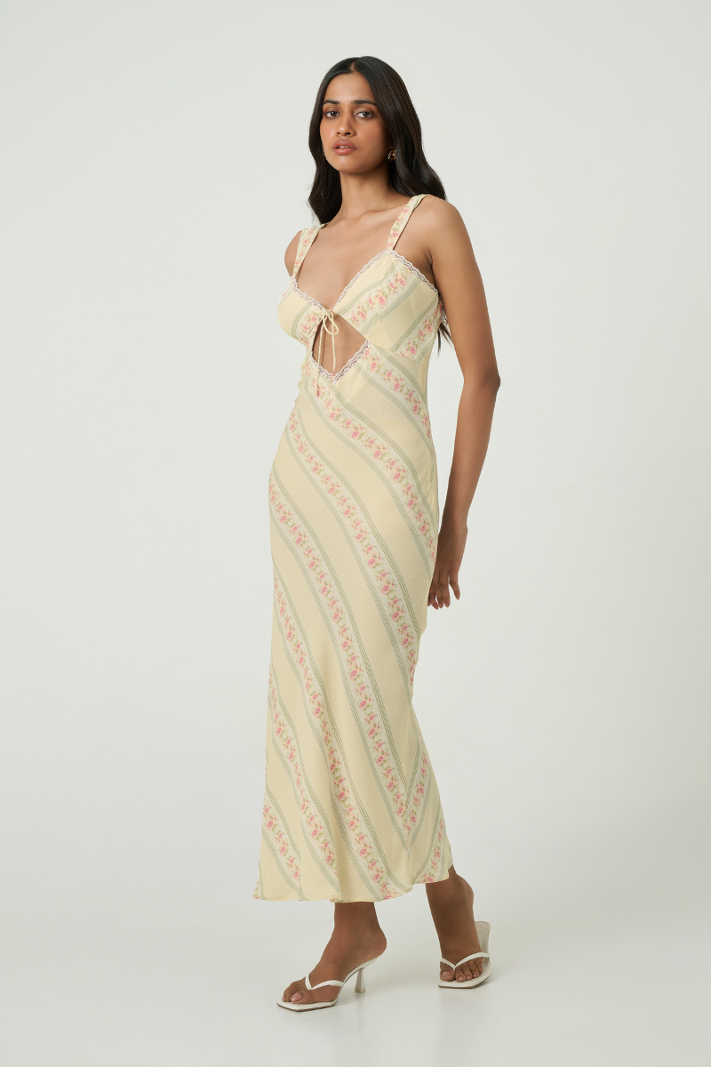 MILA MAXI DRESS IN FLORAL TRAIL
