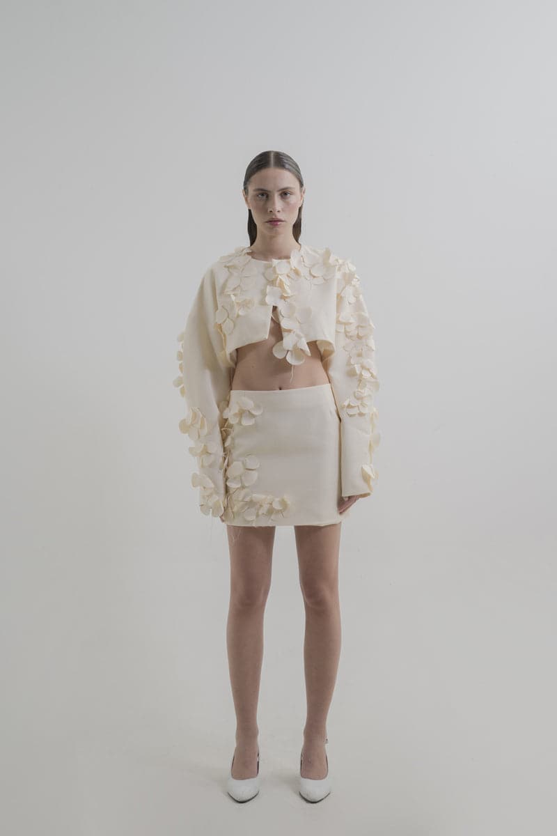 MILKY FLORAL BOLERO