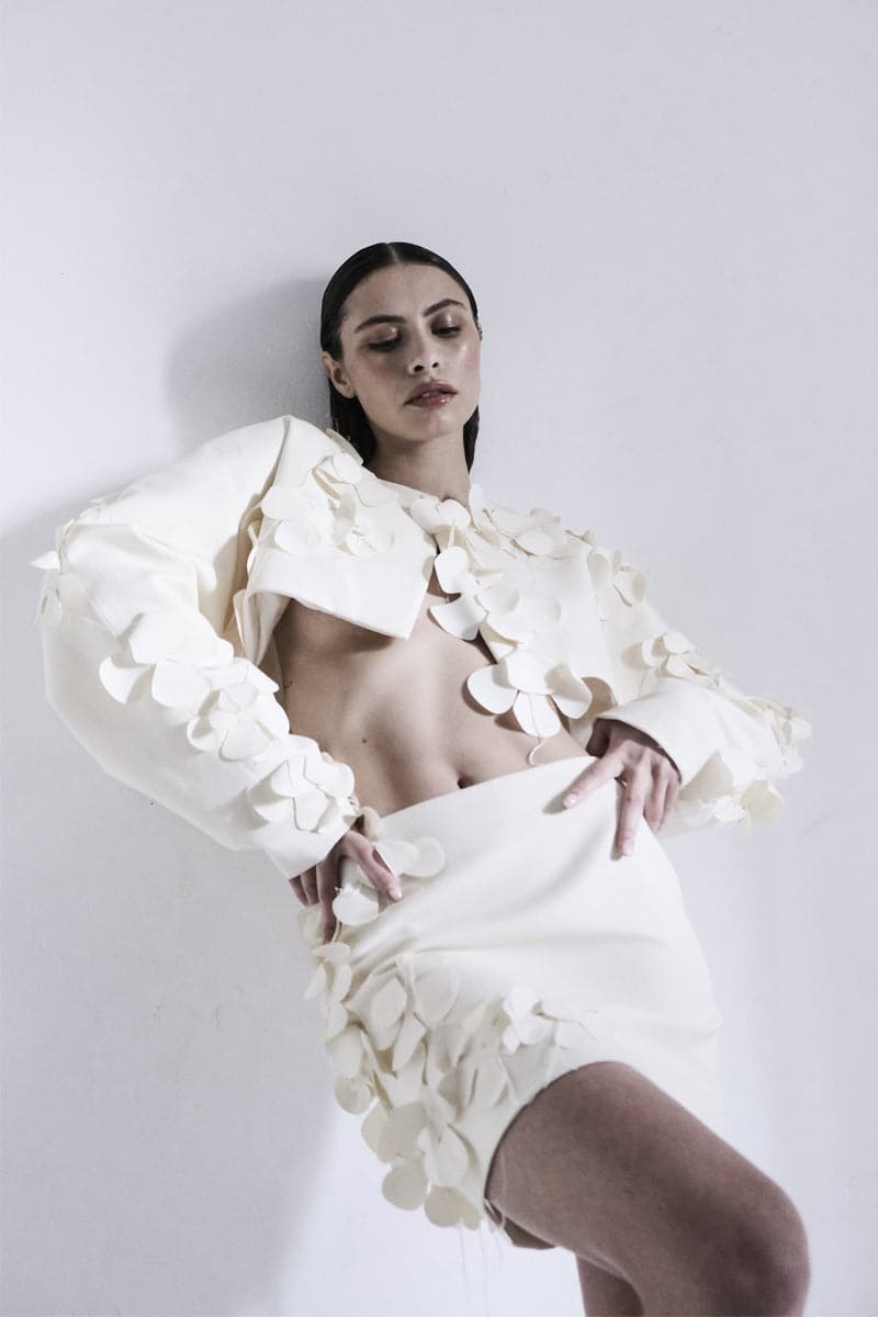 MILKY FLORAL BOLERO