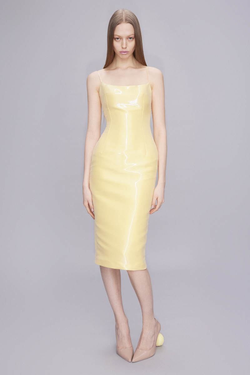 LIQUID ORGANZA SCULPT DRESS