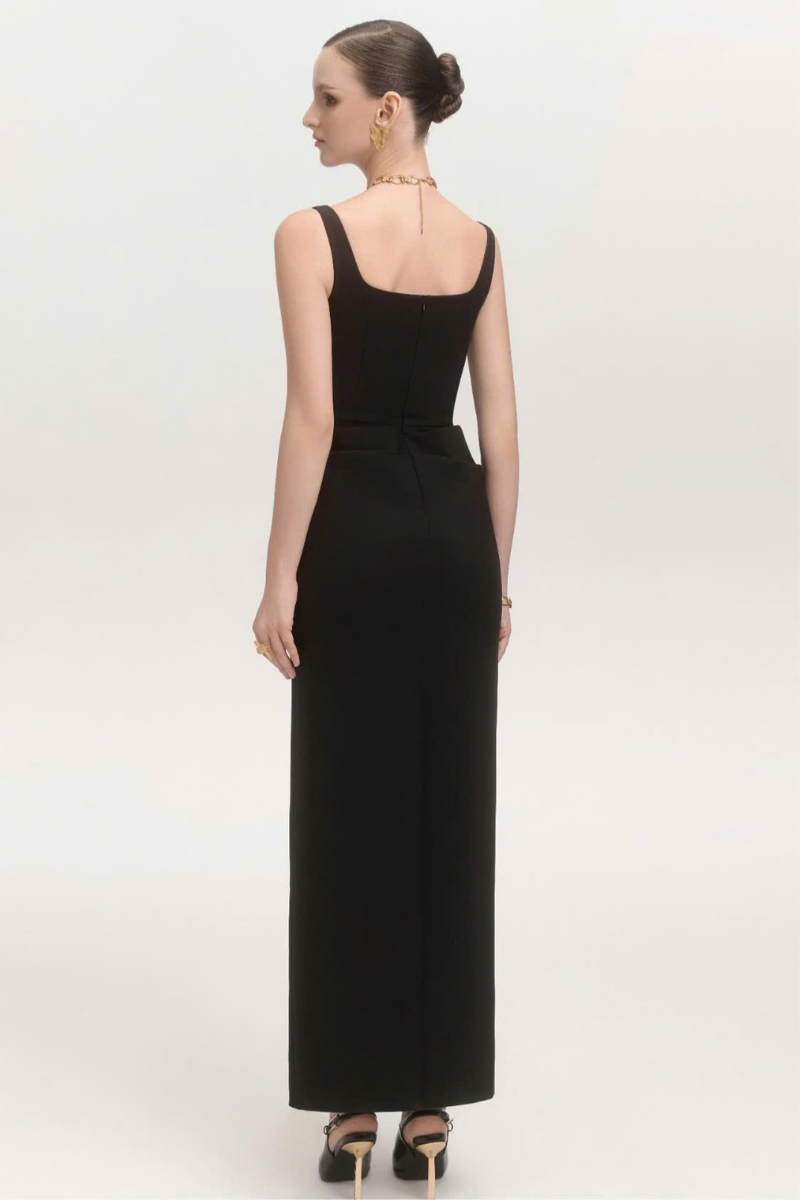 CHAMPAGNE MIDI DRESS