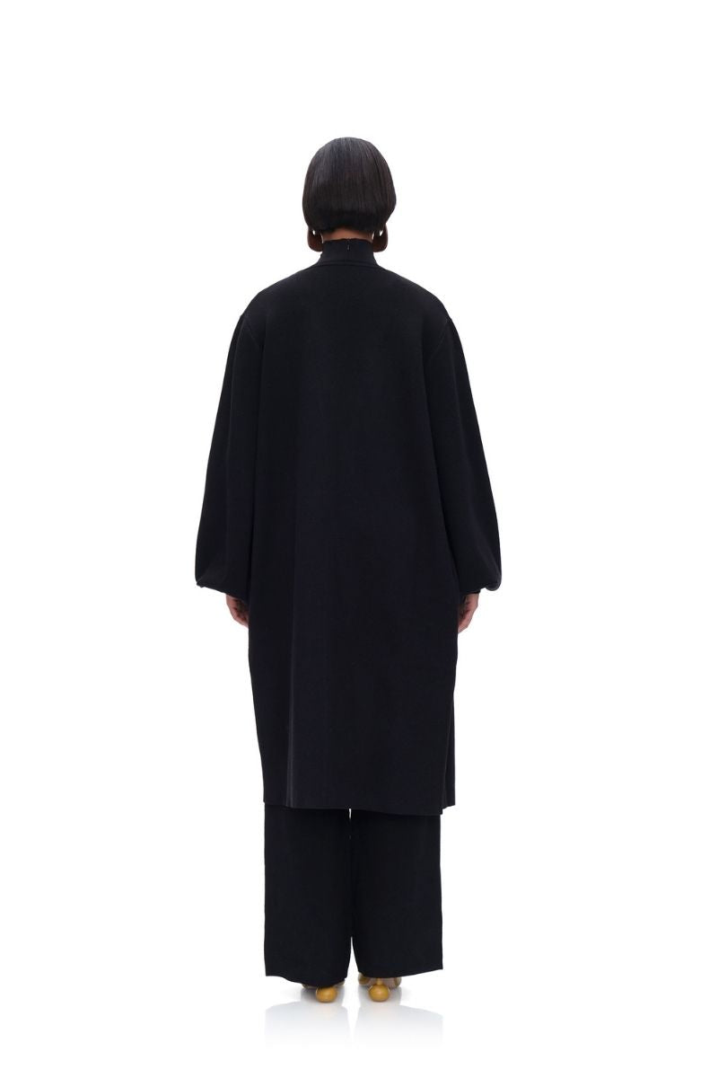 ONA KNIT CARDIGAN IN ONYX