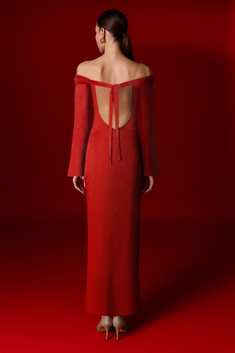 NAOMI DRESS IN RED