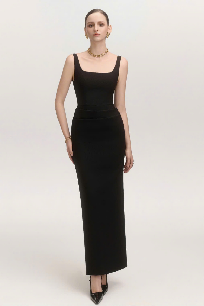 CHAMPAGNE MIDI DRESS