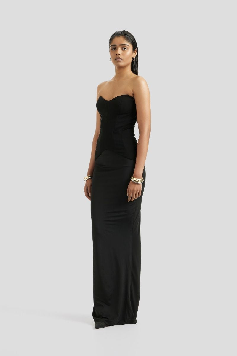 SOLEN MAXI DRESS IN BLACK