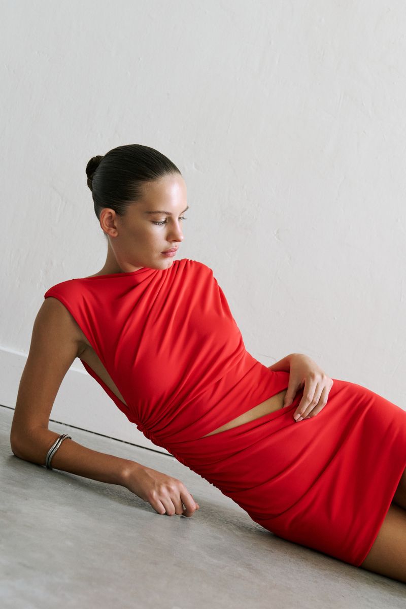 GARCIA DRESS IN RED