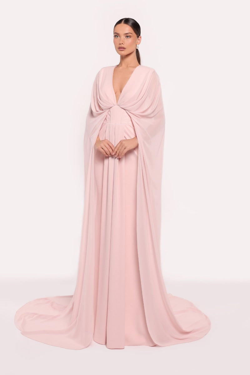 GAMIE DRESS IN ICE PINK