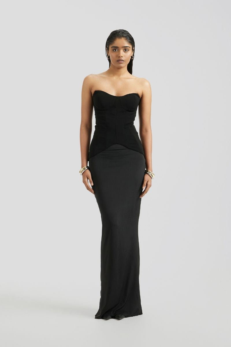 SOLEN MAXI DRESS IN BLACK
