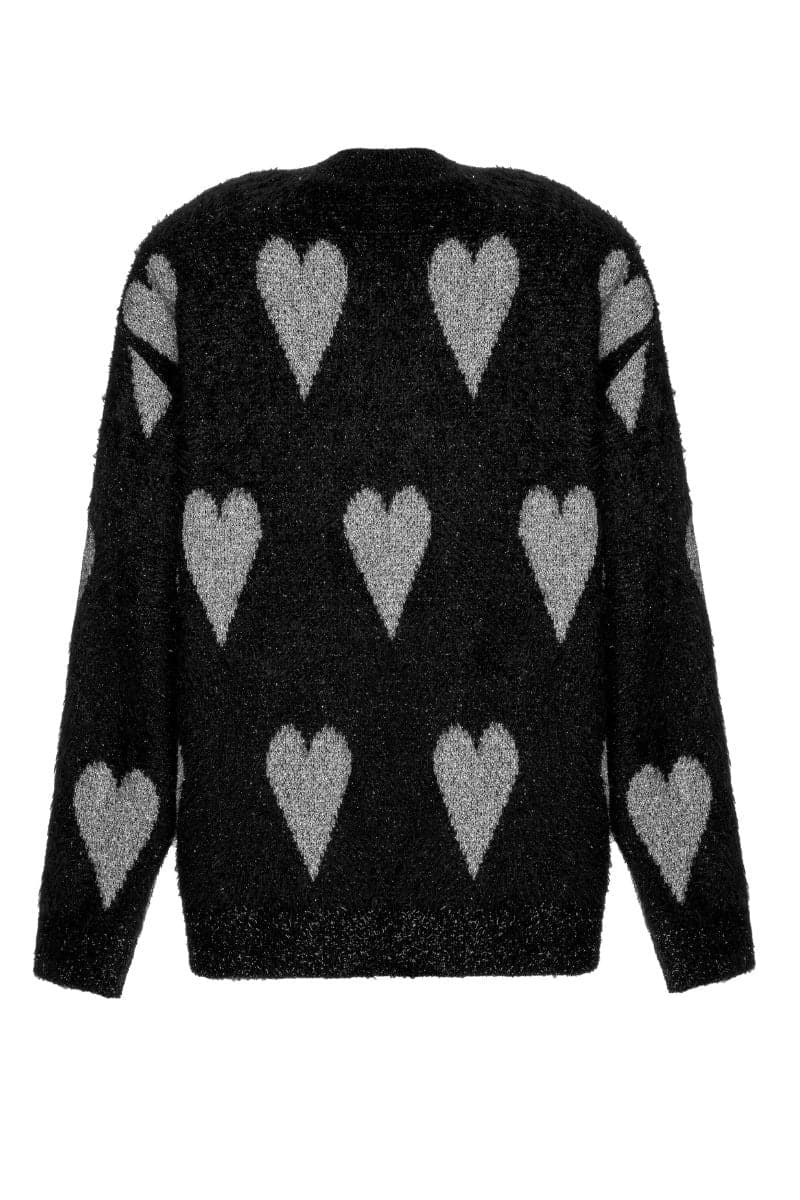VALENTINES SILVER HEART SWEATER