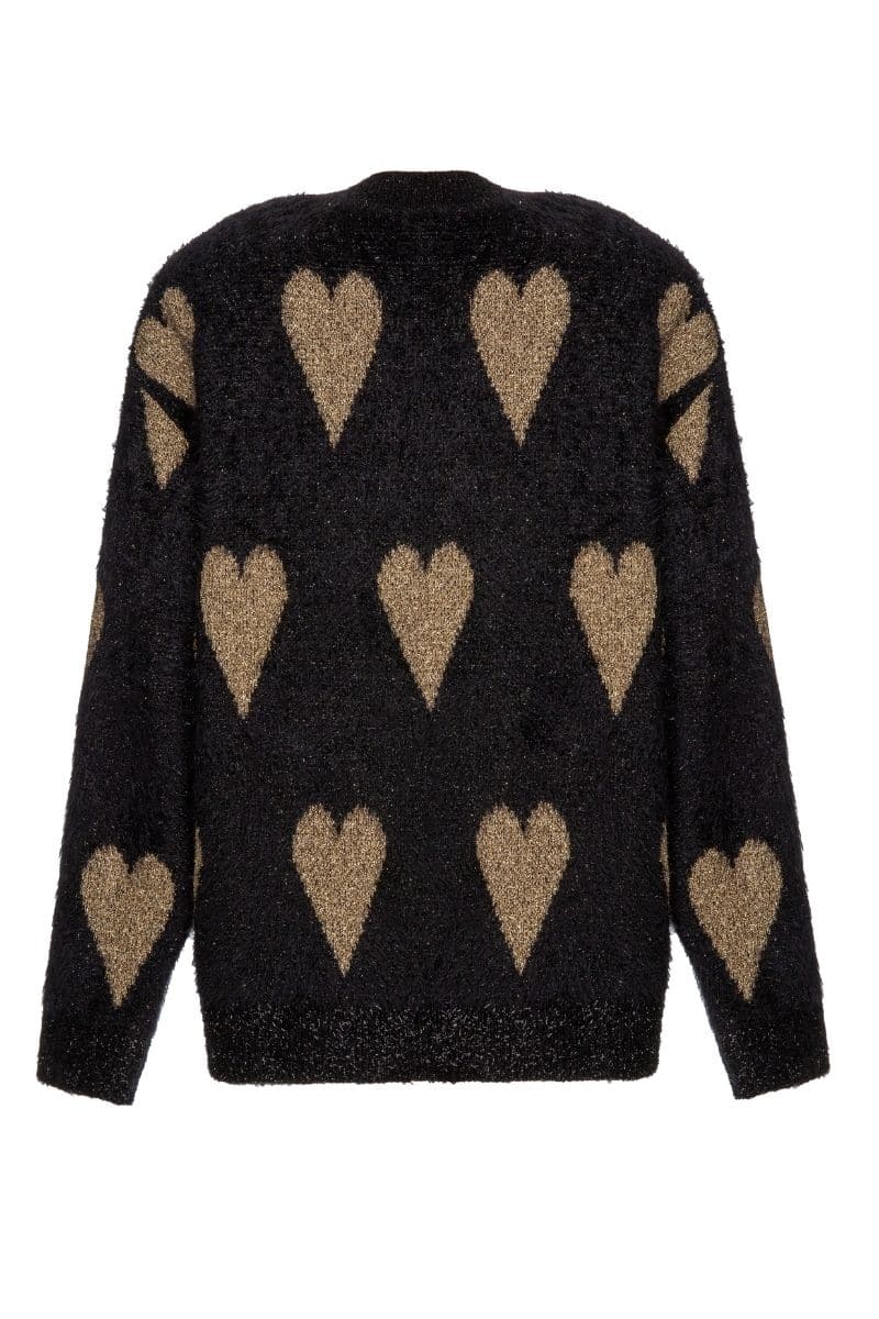 VALENTINES GOLD HEART SWEATER