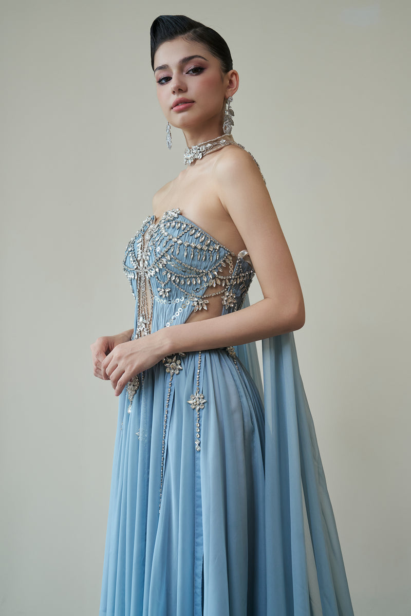 VENUS GOWN IN BLUE