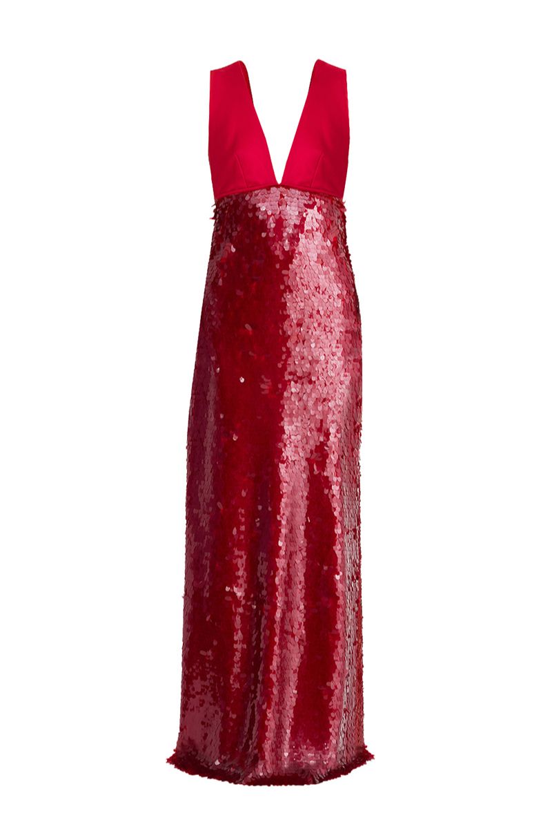 RUBRO RED SEQUIN DRESS