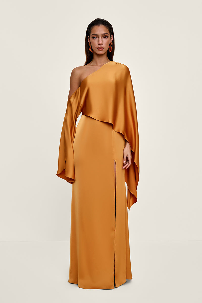 LEENA FULL LENGTH DRESS IN GOLD