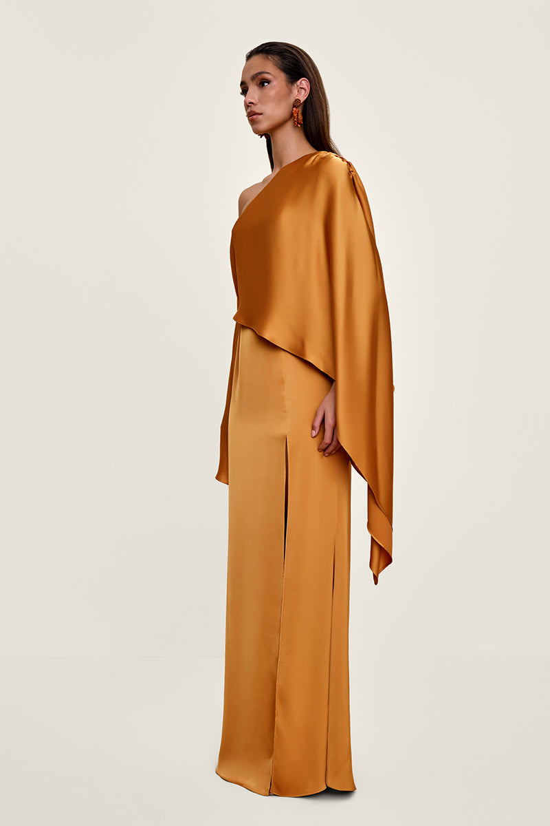 LEENA FULL LENGTH DRESS IN GOLD