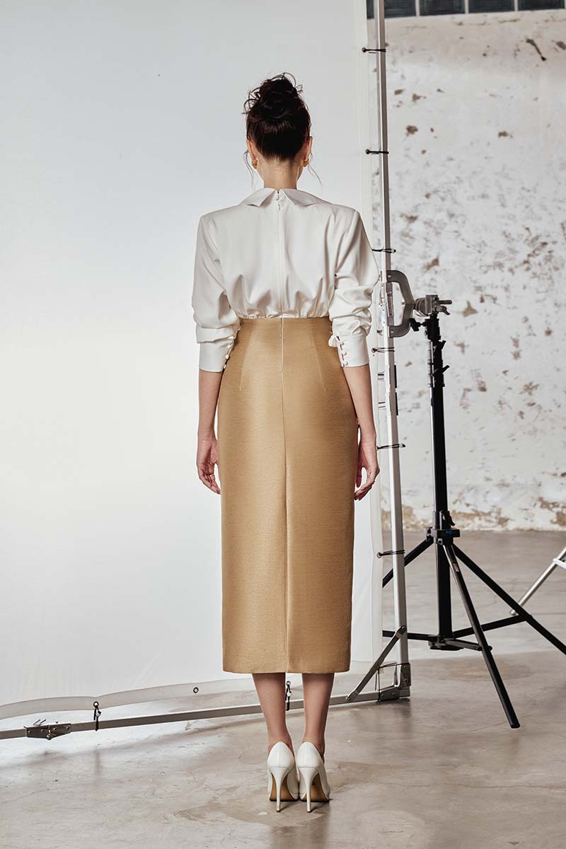 ROSE HAZE MIDI DRESS