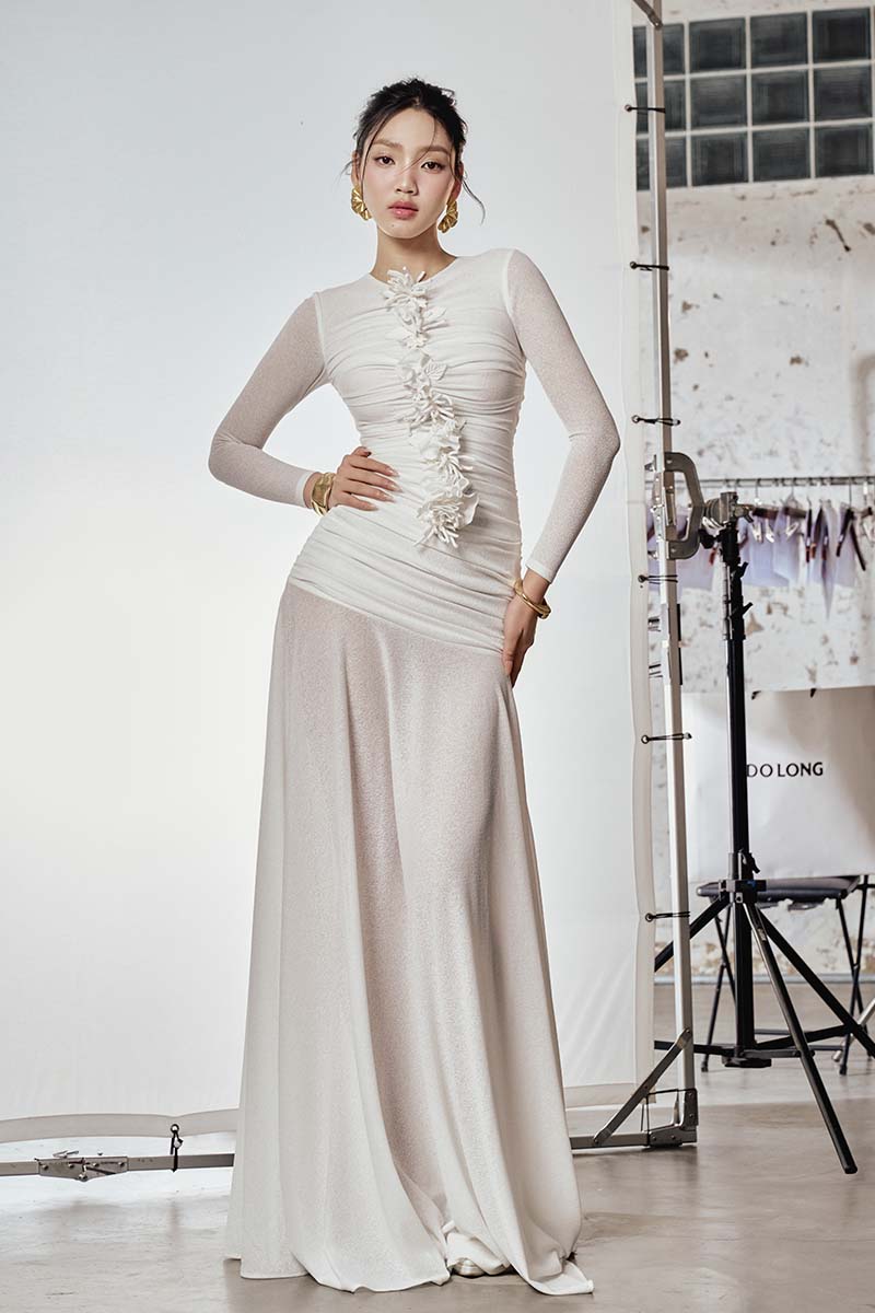 CULT MIA X DO LONG SCULPTED GRACE MAXI DRESS