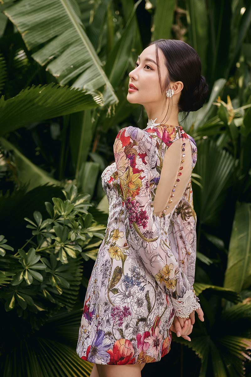 BLOOMING ELEGANCE MINI DRESS