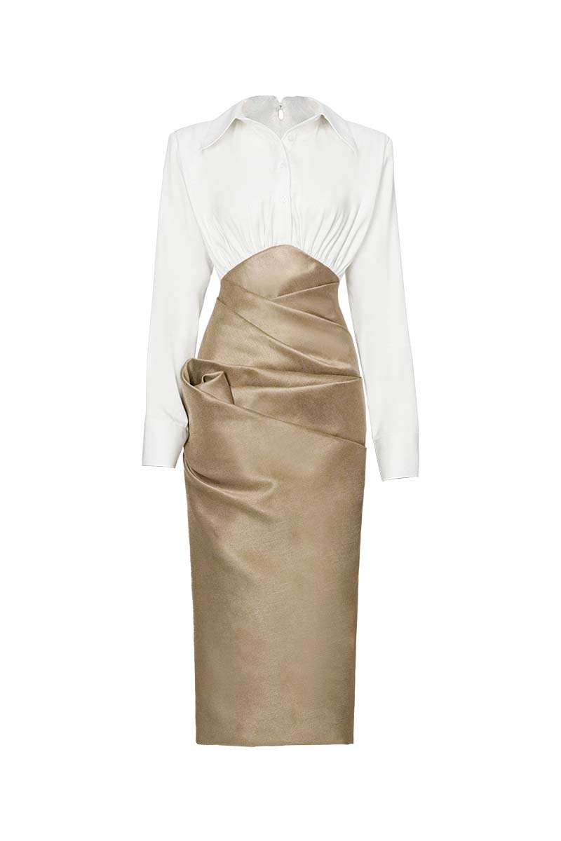 ROSE HAZE MIDI DRESS