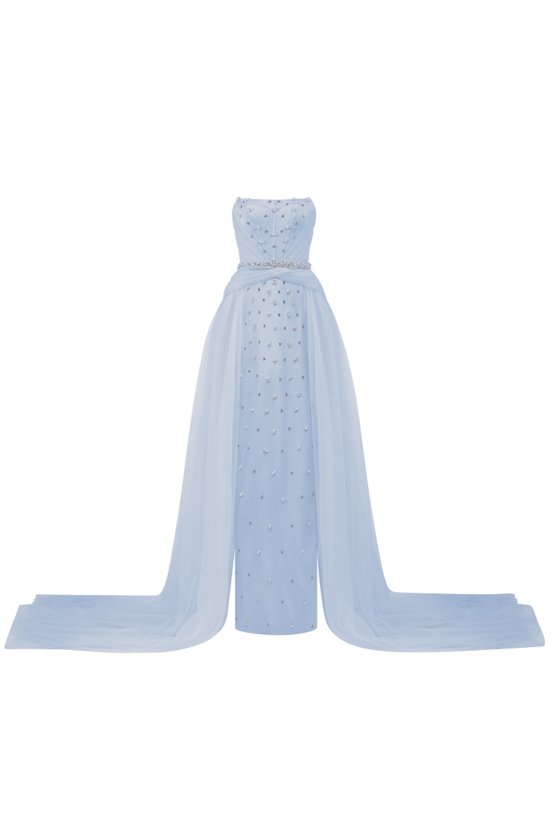 VALÉRIE SILK AND TULLE GOWN