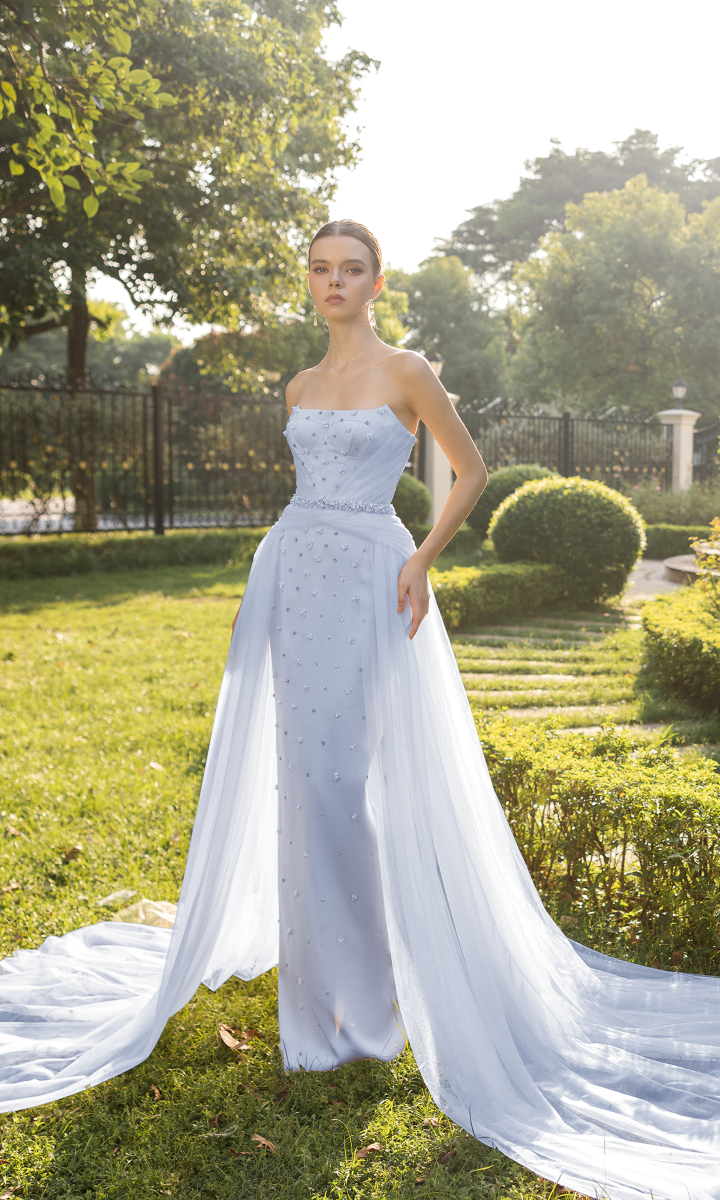 VALÉRIE SILK AND TULLE GOWN