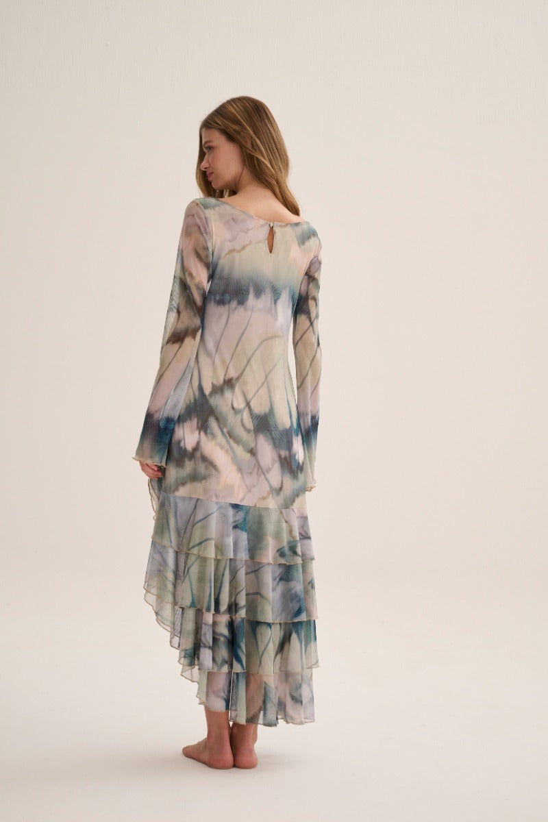 CHAPOLA DRESS IN PRINT SAGE