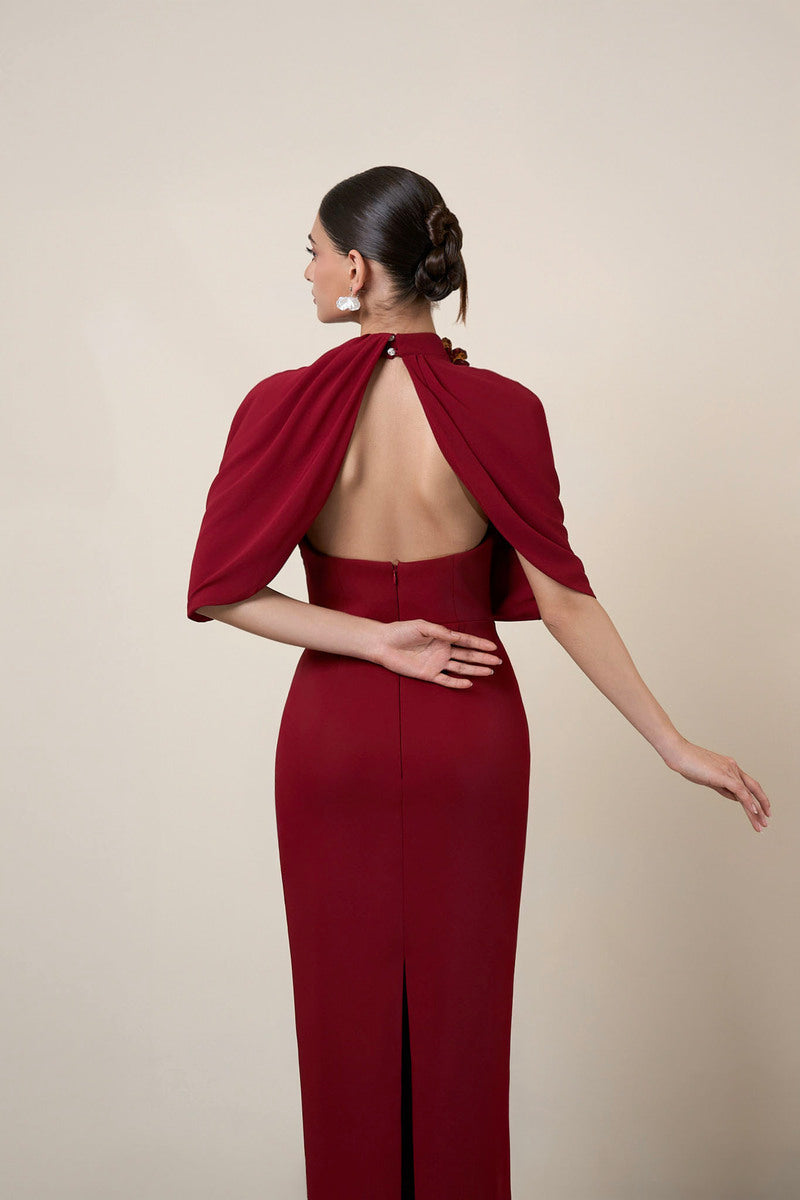 MOAZ DRESS IN RED