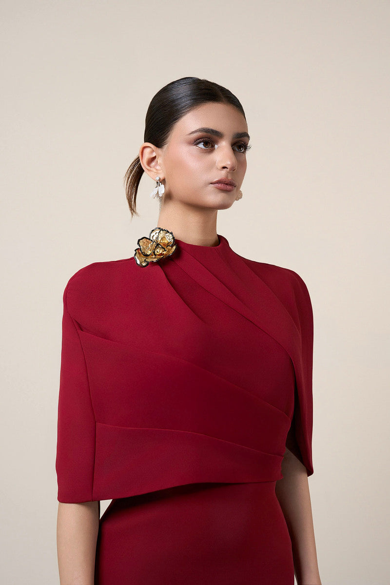MOAZ DRESS IN RED