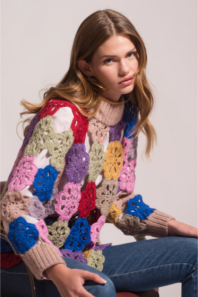EDIE CROCHET SWEATER