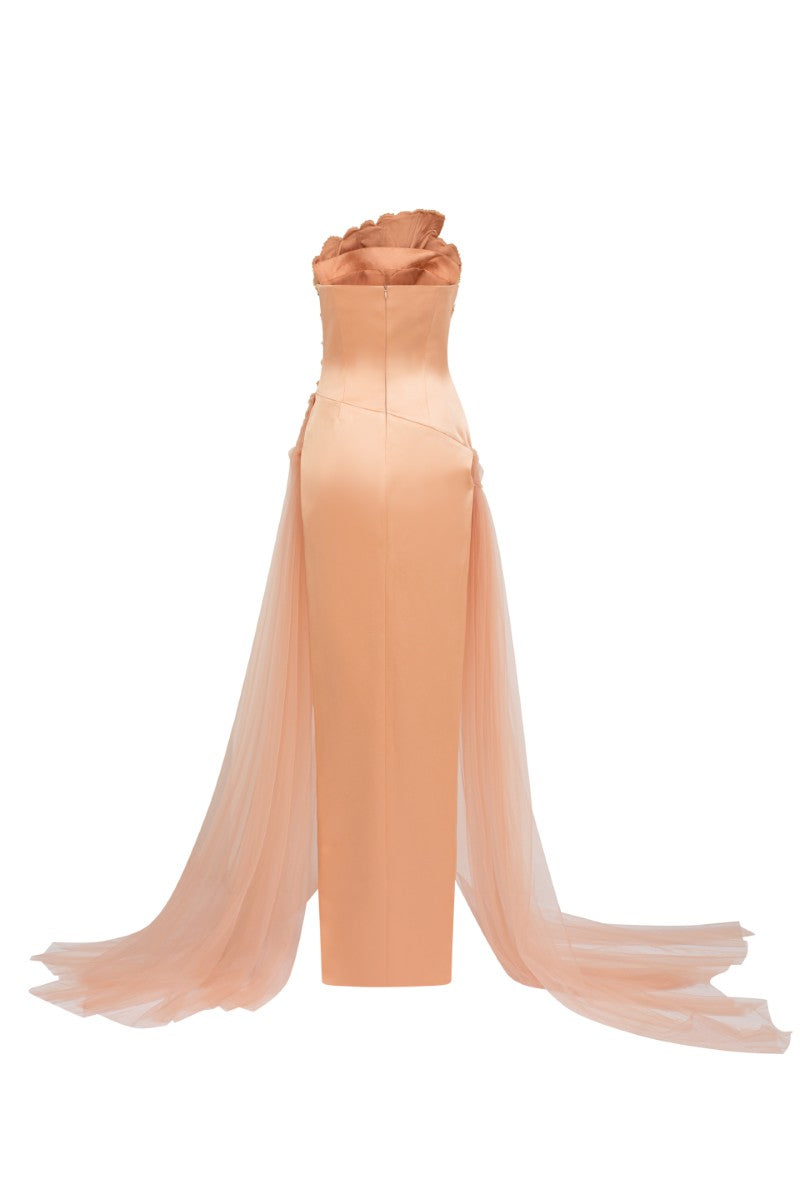 CAPUCINE SILK TAFFETA AND TULLE GOWN