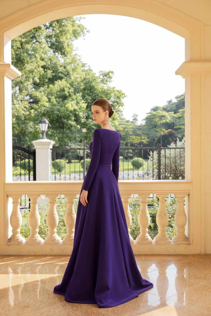 BLANCHE CREPE GOWN
