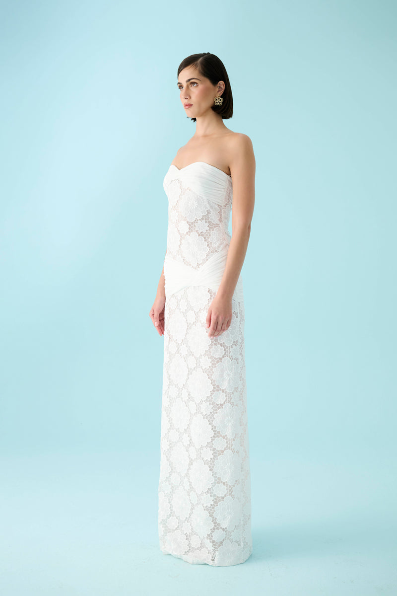 IVORY BLOSSOM DRESS