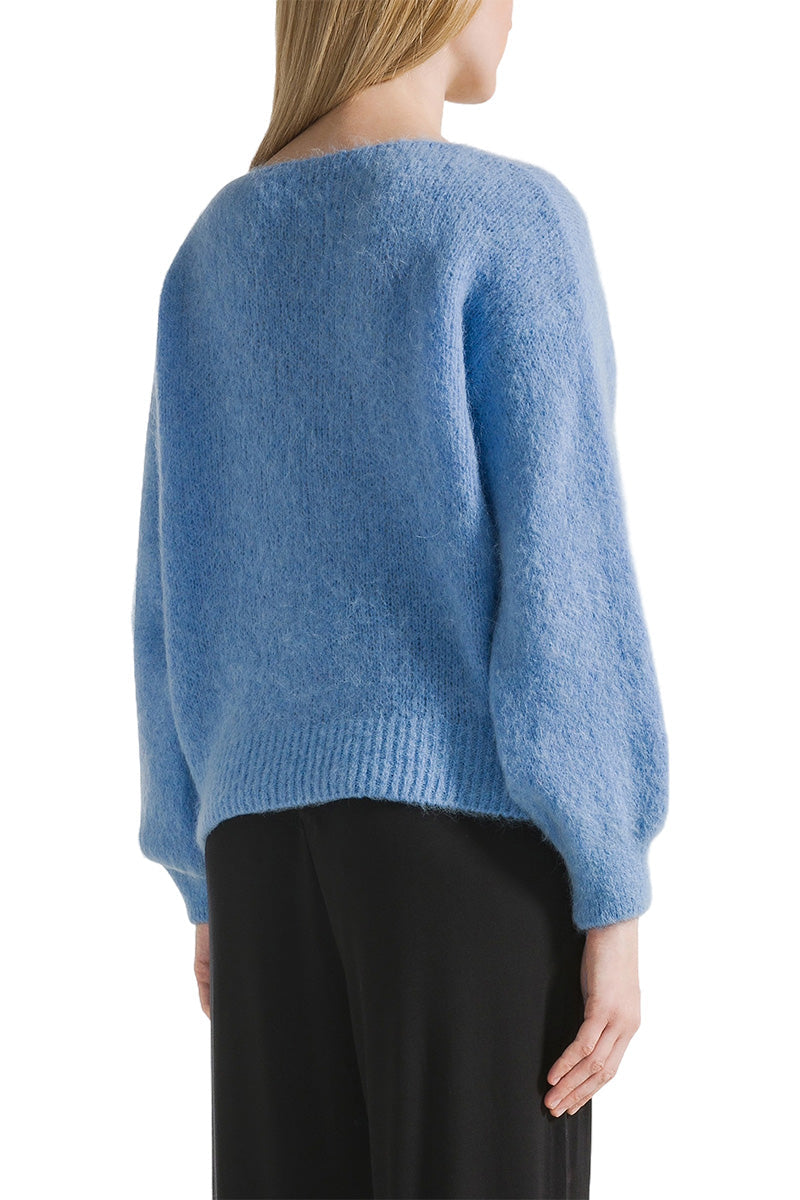 MILANA LONG SLEEVE ALPACA PULLOVER IN SKY BLUE