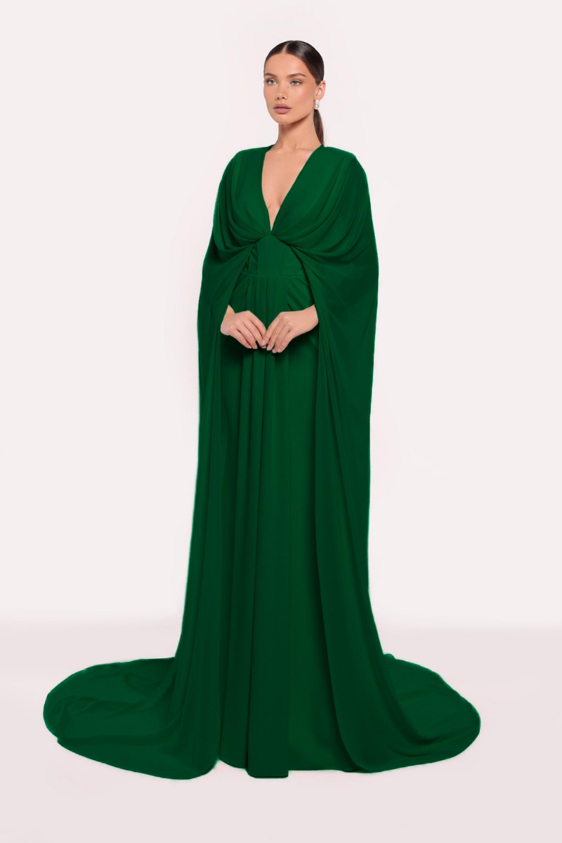 GAMIE DRESS IN EMERALD