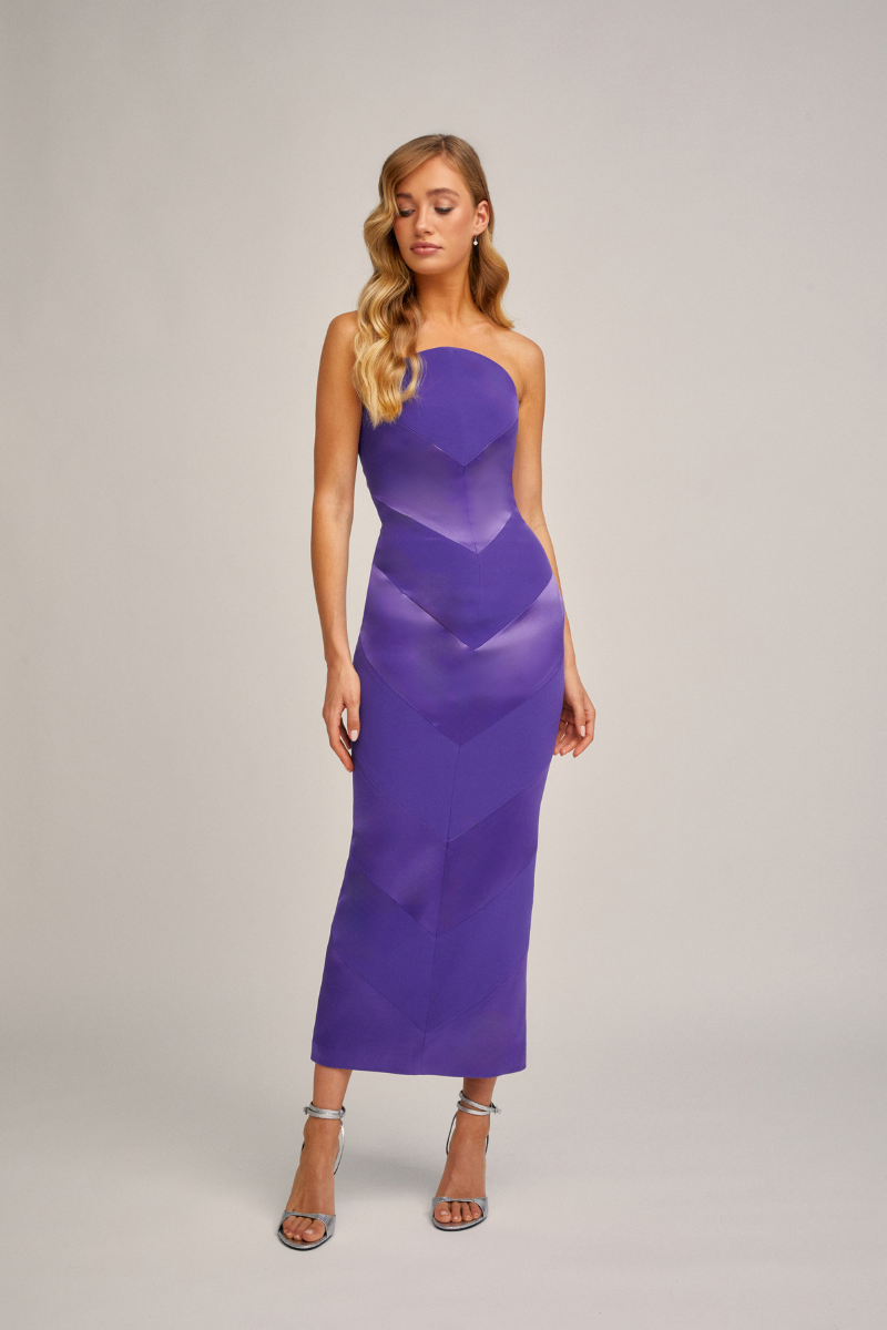 IBIZA MIDI DRESS IN PURPLE