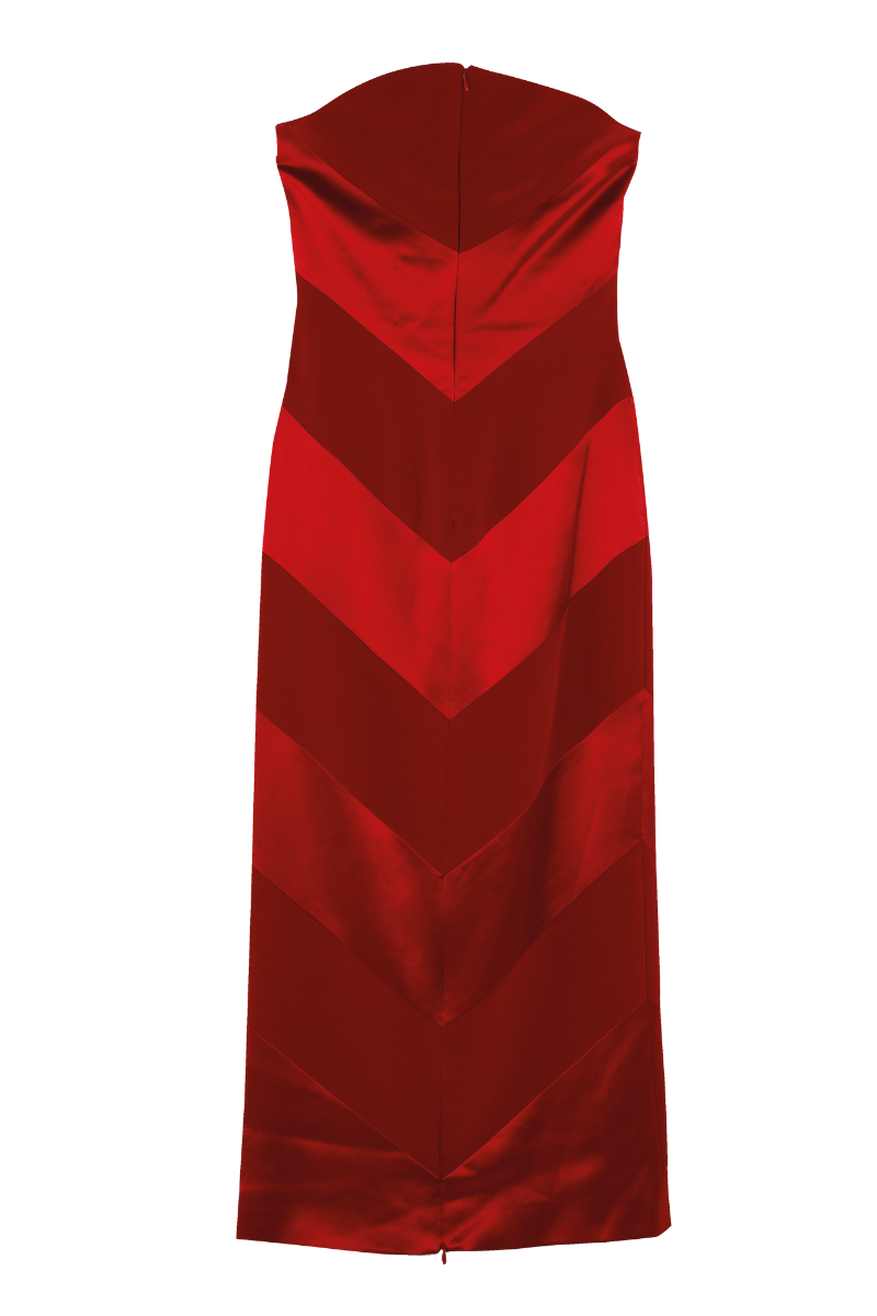 IBIZA MIDI DRESS IN RED
