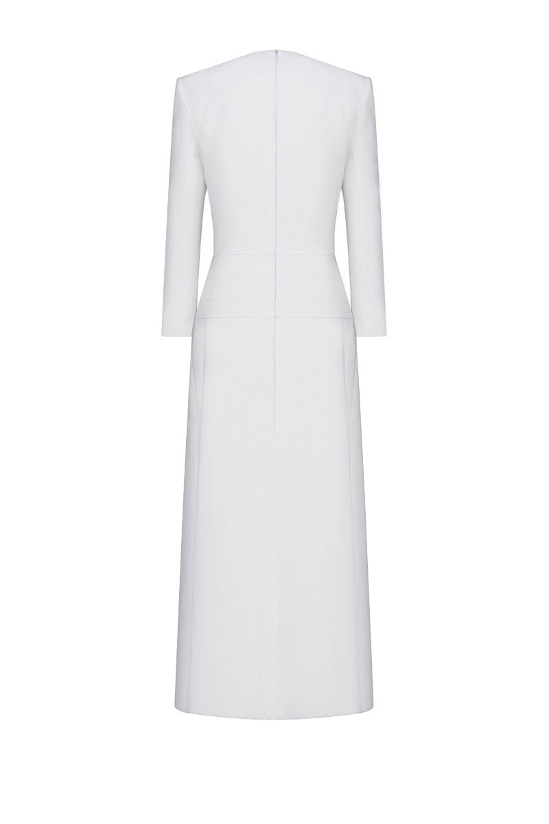 REIMS DRESS IN WHITE