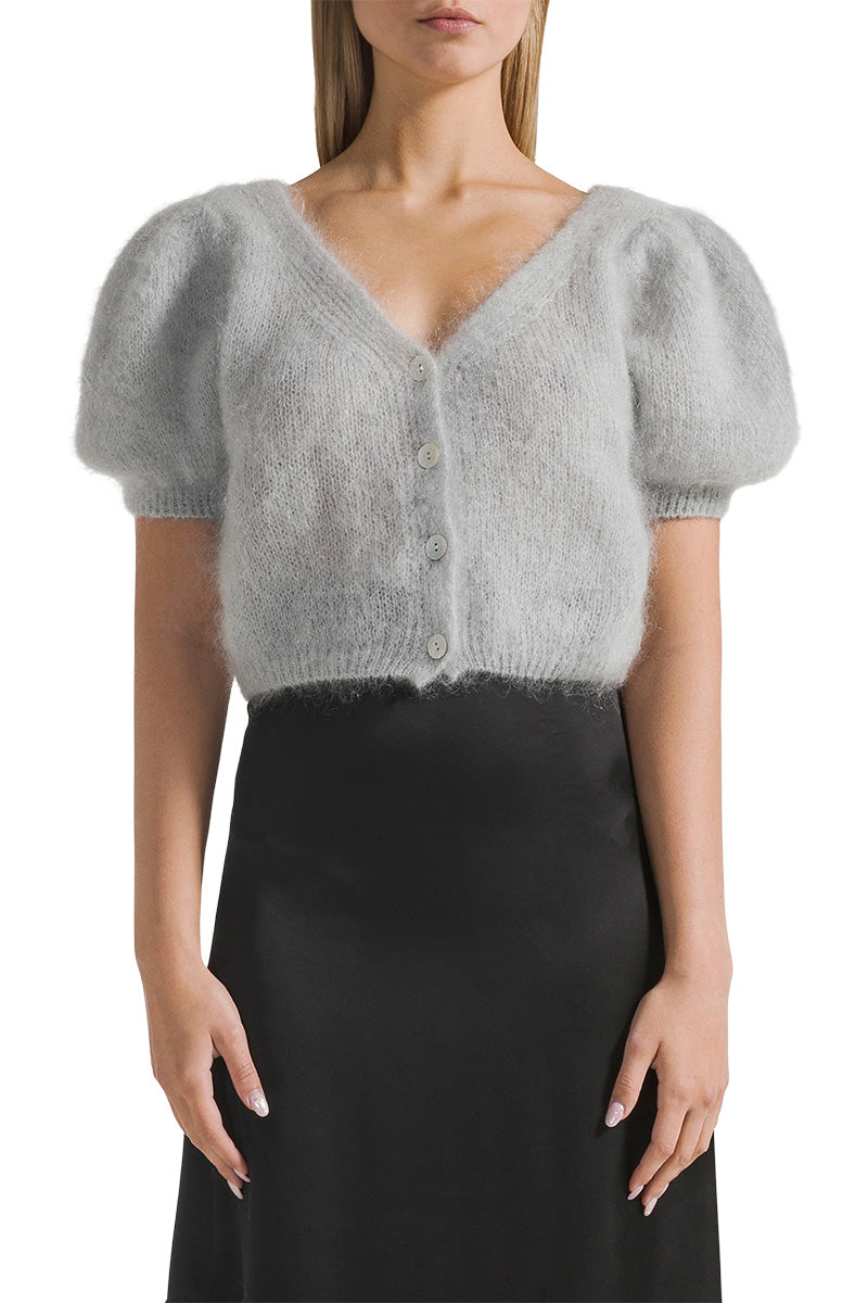HARPER CARDIGAN IN LIGHT GRAY