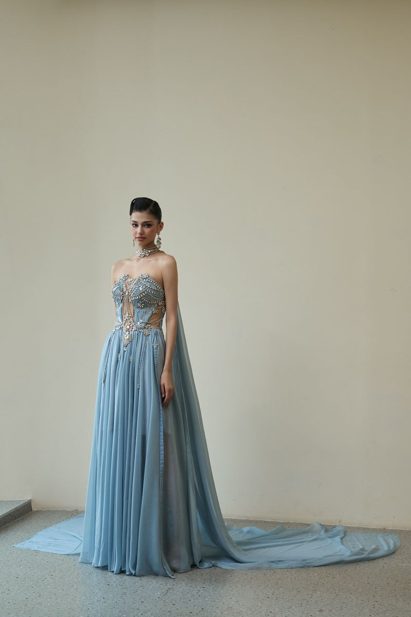 VENUS GOWN IN BLUE